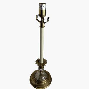 Brass Crystal Candlestick Lamp Regency Decorative Crafts Inc Luxury Lighting